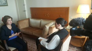 Minister of Foreign Affairs Emine Çolak evaluates the Cyprus negotiations during an  interview with CNN Türk